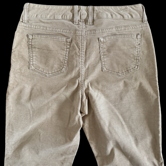 L.L. Bean Corduroy Pants women’s 10R tan favorite fit straight preppy cabincore - Picture 8 of 12